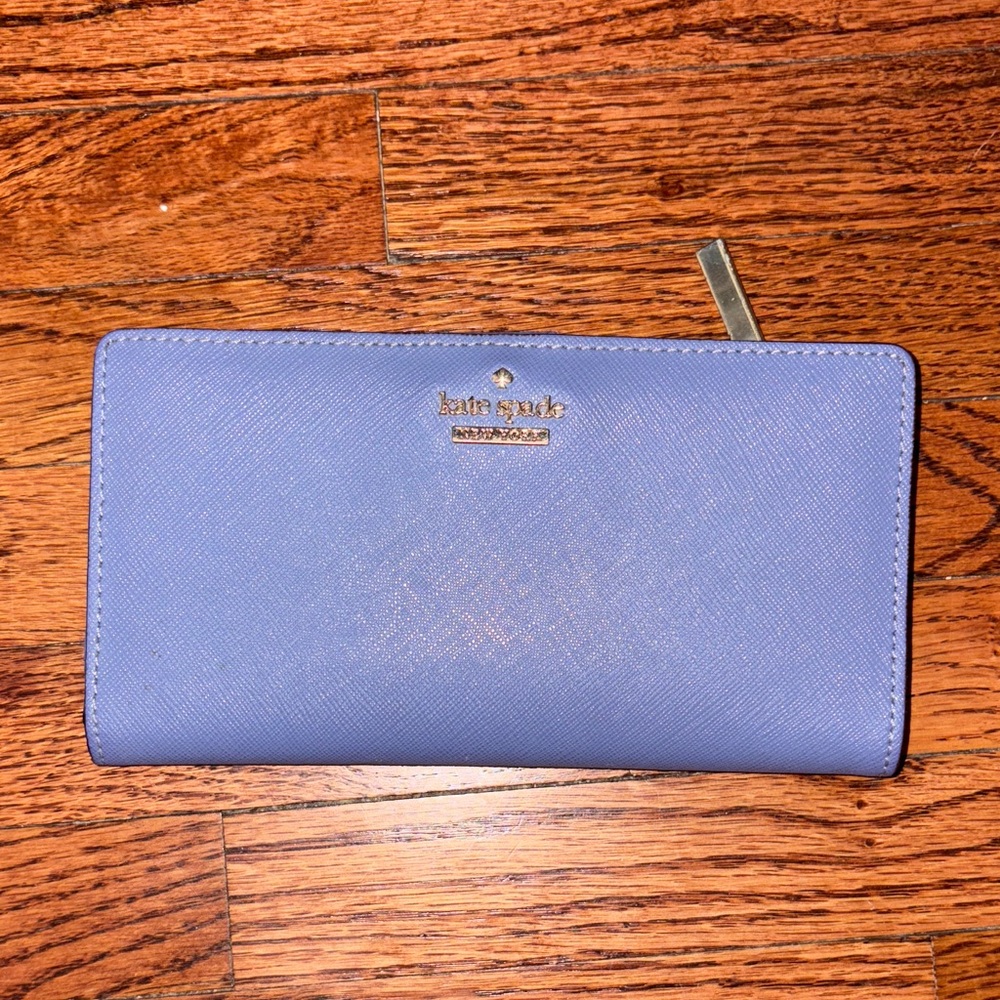 Kate Spade Lavender Clutch with Gold Accents
